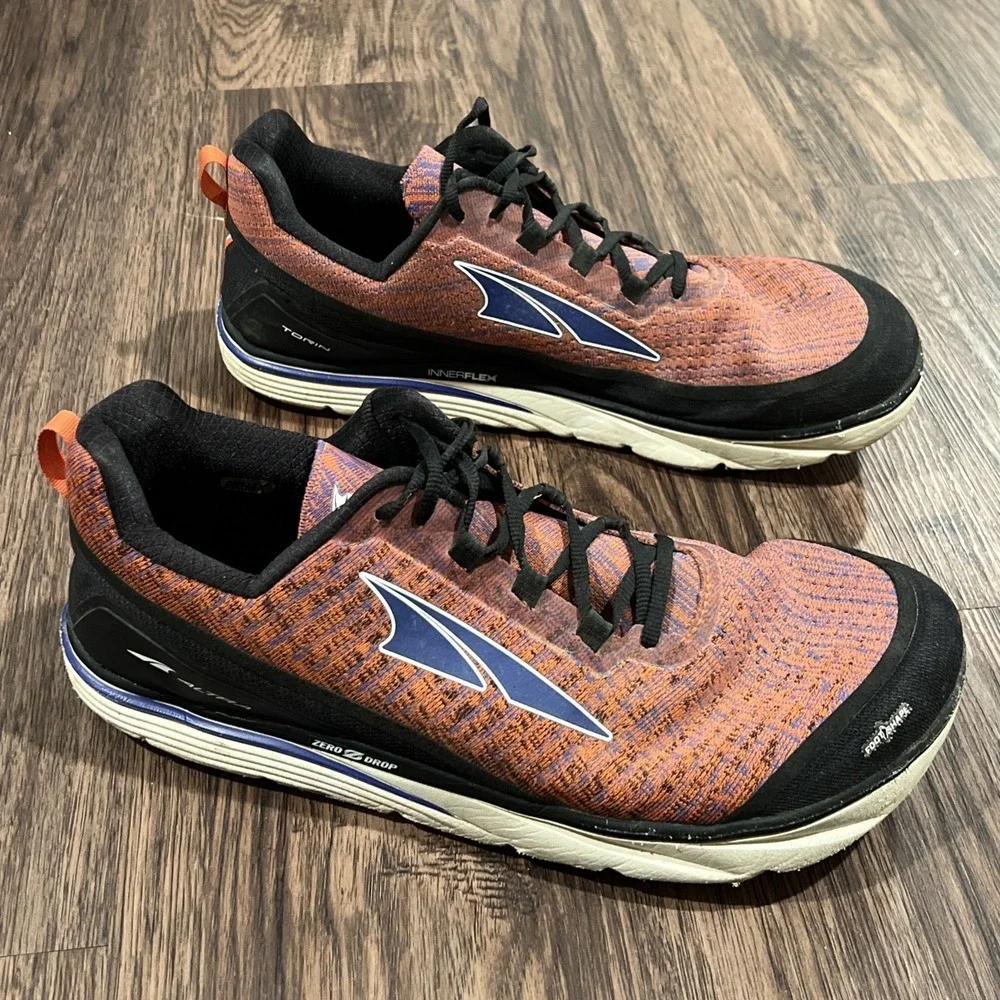 Altra Torin Road Running Shoes Mens Orange Black Sneakers Size 16